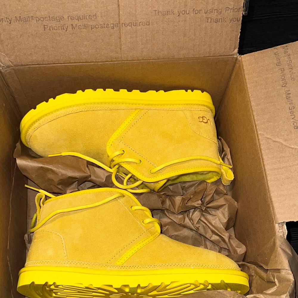 UGG Vibrant Yellow Ankle Boots